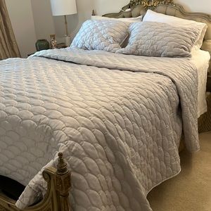 Barbara Barry King size coverlet and 2 queen size